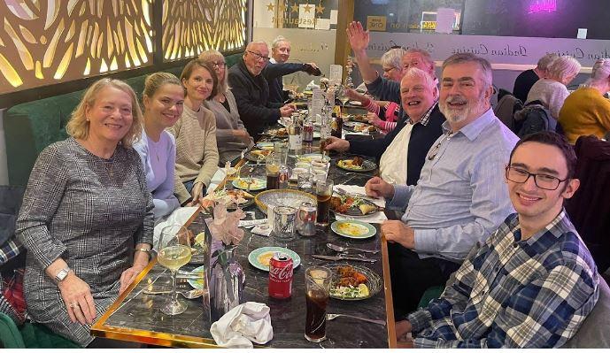 How we have helped  - Members have a curry and raise money for charity hosted by Rotary member, Ash Miah at Kennington Tandoori 