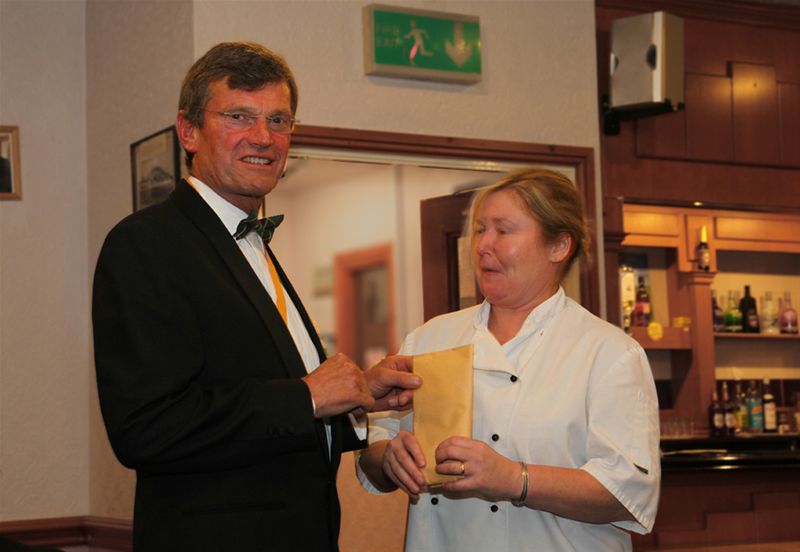 Trafalgar Night 2010 - Another superb dinner, our appreciation to the chef (who couldn't quite believe her eyes, DON'T SAY IT ... . . . )