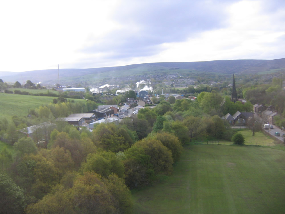 Glossop views - Glossop from Dinting Viaduct