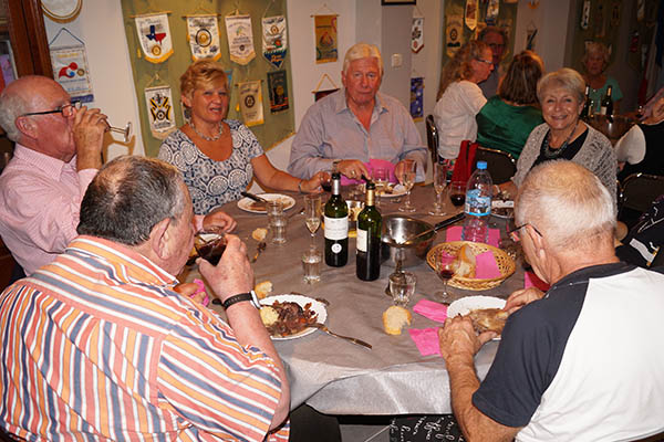Club visit to Pons (RC) in 2017, France - Pons Rotary Club Dinner – Saturday evening