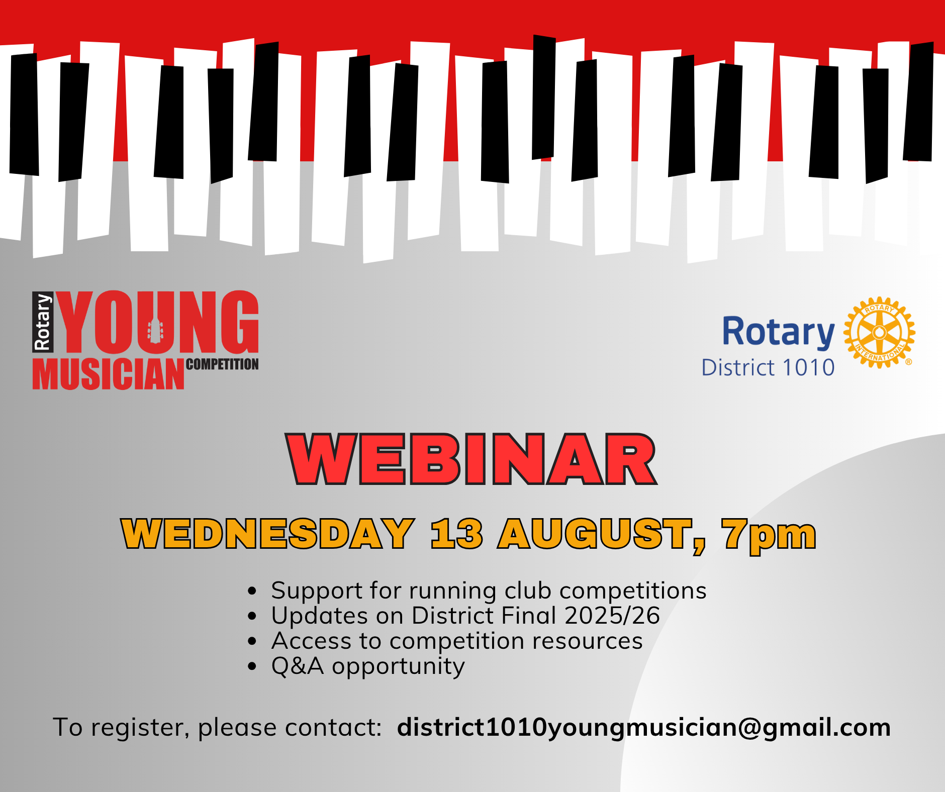 Young Musician Webinar 13th August