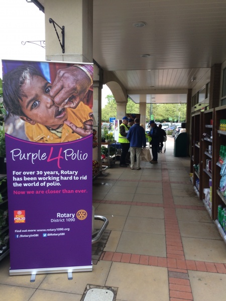 polio pull up banner