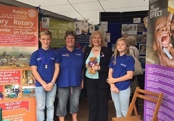 Eve Conway at the Eisteddfod, Abergavenny with Coed Cae, Brynmawr Interactors